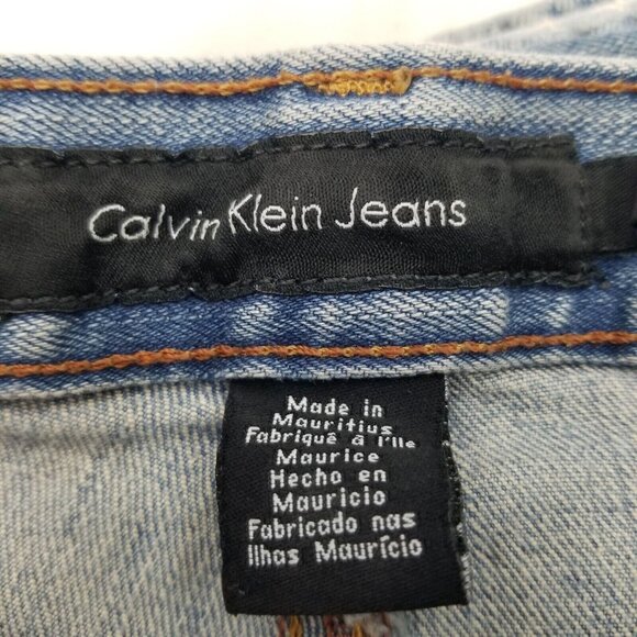 Calvin Klein Women's Regular Fit Light Wash Bootcut Jeans Mid Rise Blue Size 16 - Picture 6 of 9